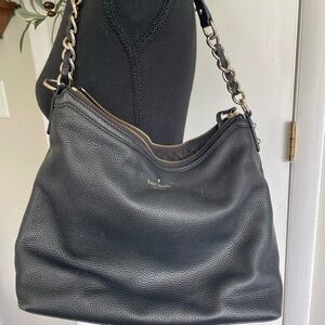 Kate Spade Black Hobo Bag with Slouchy Design